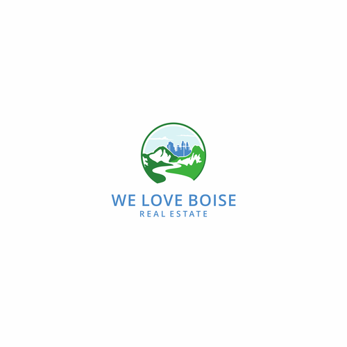 Logo creation capturing quality of life and moving to Boise, ID w/outdoors and downtown components Design by Ghouvan