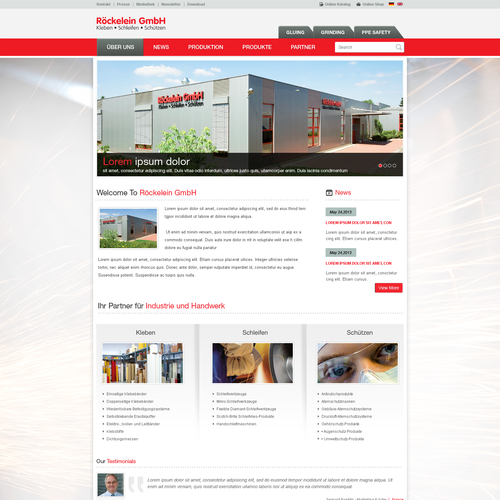 Web page design contest entry by Pinku