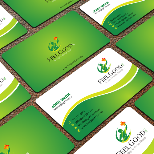 A Step To Better Health - Business card for the medical industry Design by FK_Designs