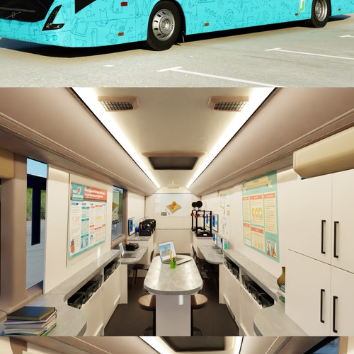 mobile scientific and technological bus (3d) Design by Burhan_uddin