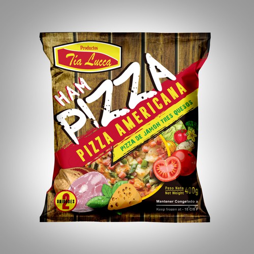 Design Something Cool Nice for our Mini  Pizza´s  Plastic Bags Packing. Design by Nirmana92