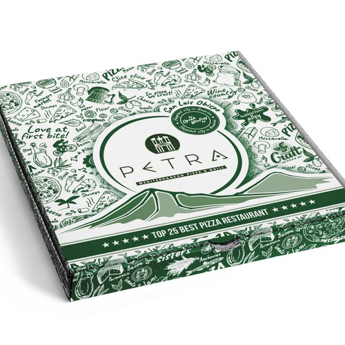 Pizza Box Design for award winning restaurant USA TODAY 'TOP 25 IN USA' Design by Filip Korić