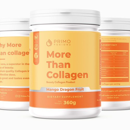 Looking For Simple Attention Grabbing Collagen Product Label Design von atensebling