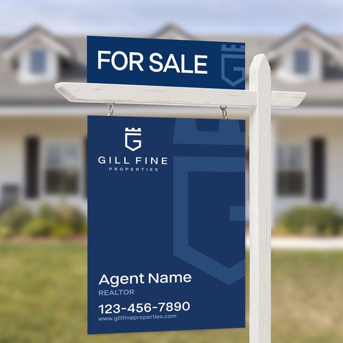 Design yard signs for up and coming luxury real estate brokerage Design by SoftSkills