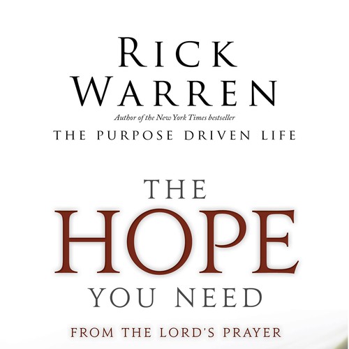 Design Rick Warren's New Book Cover Design réalisé par tracytaylor