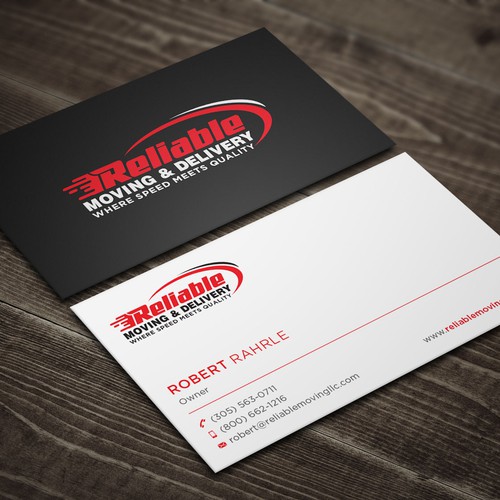 Business Card Design for Moving Company Design réalisé par IK_Designs