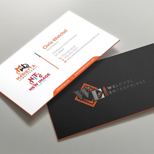 Powerful business card for large towing enterprise Design by kaylee CK