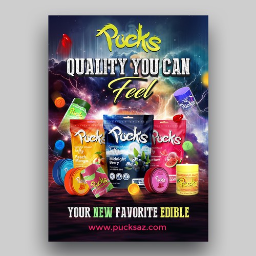 Searching for compelling advertisement for Cannabis edible brand Design by Rgraphic@