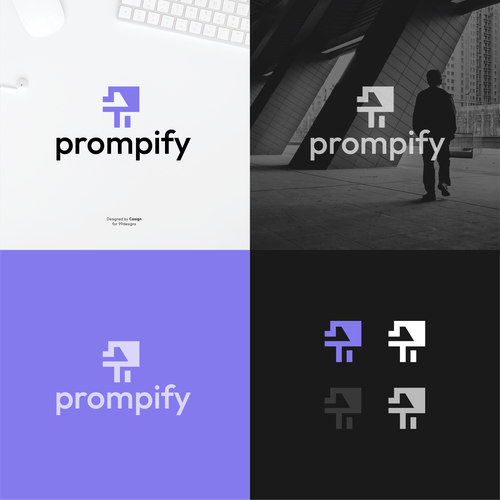 Modern, Simple and Sleek Logo for Promptify.com Design by casign