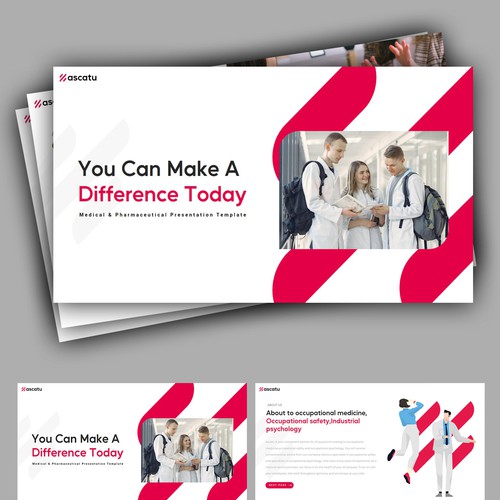 Occupational Health / Company Physician Company - PowerPoint Template Design by AZ™