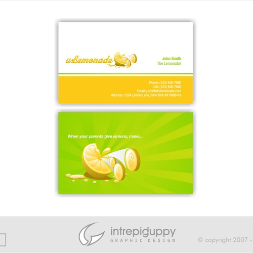 Logo, Stationary, and Website Design for ULEMONADE.COM Réalisé par Intrepid Guppy Design