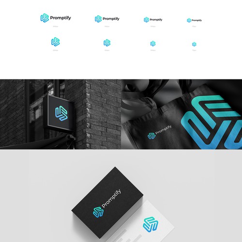Modern, Simple and Sleek Logo for Promptify.com Design by VisibleGravity™
