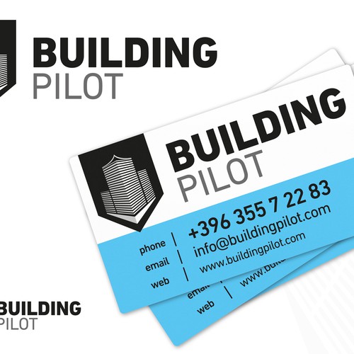 logo and business card for  Building Pilot Design von marko mijatov