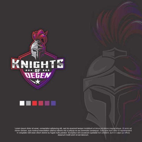 "Knights of Degen" Logo and Branding Design by Adiwinata