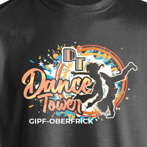 T-shirt Design - Dance Tower Design by mozaikworld