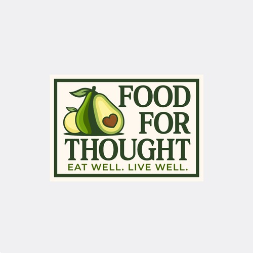 Fresh, Playful Island-Inspired Logo for Food For Thought – Organic Café & Market in the Florida Keys Design by norzone