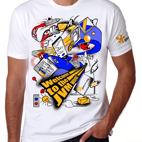 Create a t-shirt for real geeks (software engineering, IT conference)