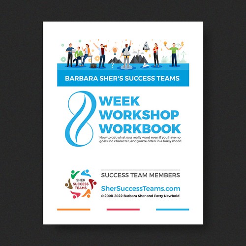 Workbook front cover for adults with big dreams - make me smile Design by Xnine