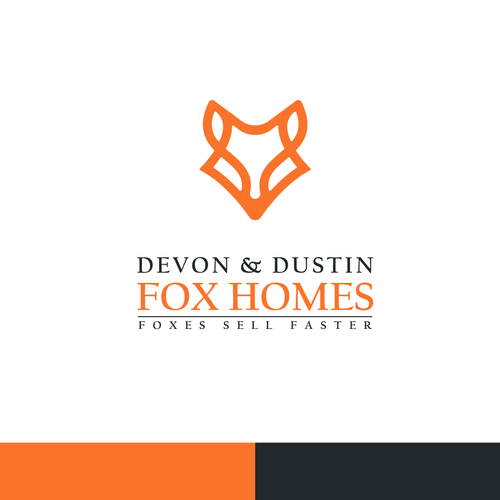 Design Sleek, Elegant, & Fun Fox Logo and Brand Kit for Husband Wife Real Estate Team Design by arasiart