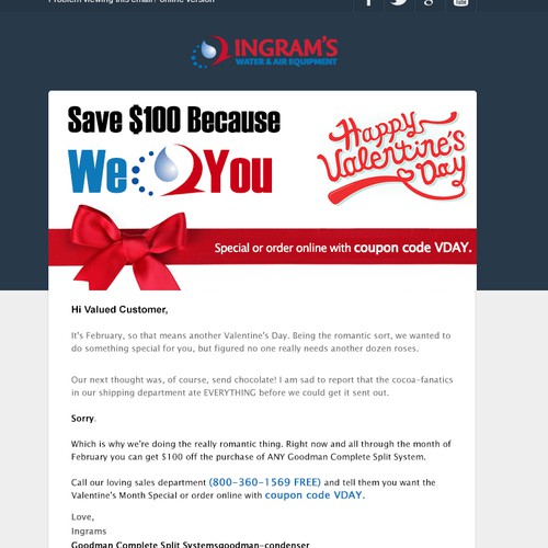 Newsletter Email contest