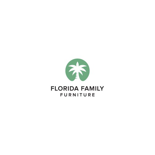 logo that displays the image of a family owned furniture store that sells quality at discount prices Design by Gayatri Design