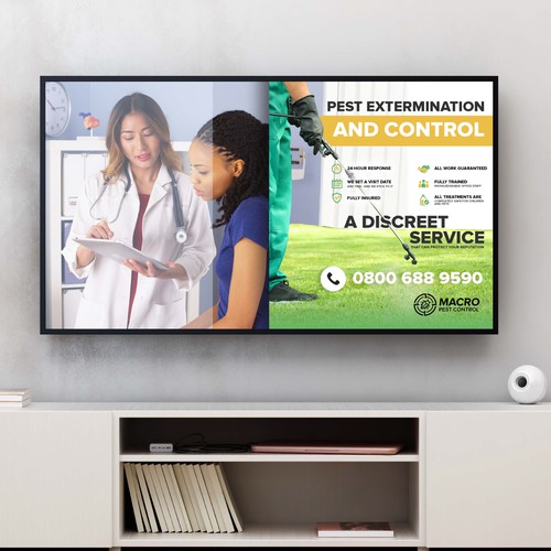 "Pest Control TV Advert" winning  by Clicky