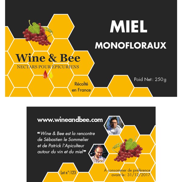 Créer des étiquettes pour une nouvelle marque française de miel !
