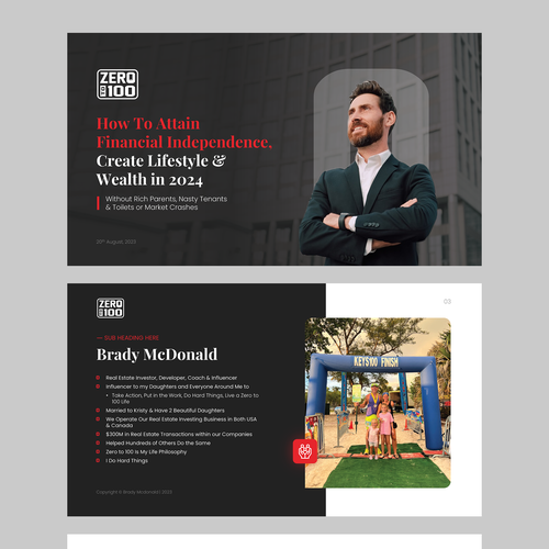 Re Design Black and White Webinar Presentation Design by Dailygraph⚡️