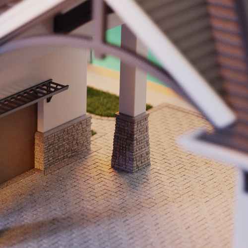 "3D Model This House from blueprints/photos to STL/OBJ for 3D Printing" winning Logo & business card