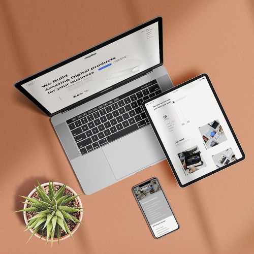 Take our software development website to the next level Design by Yurii Koltko
