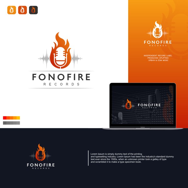 Design by ChakkyDesigns titled "fonofire records"