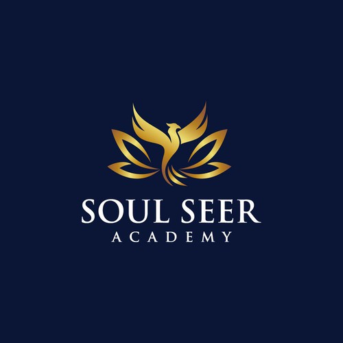 Streamlined ‘iconic’ logo for a spiritual development academy. Design by Schöpfer