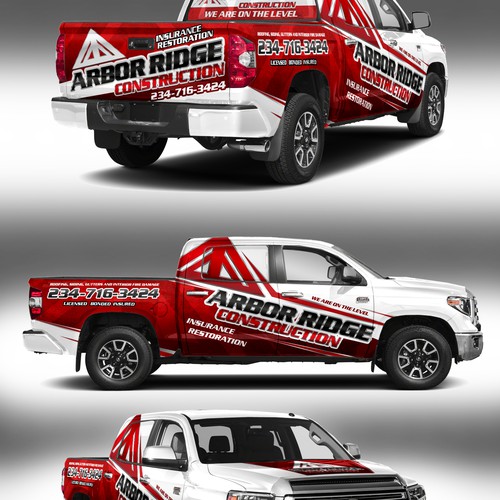 design a truck wrap that stand out from other construction companies Diseño de J.Chaushev