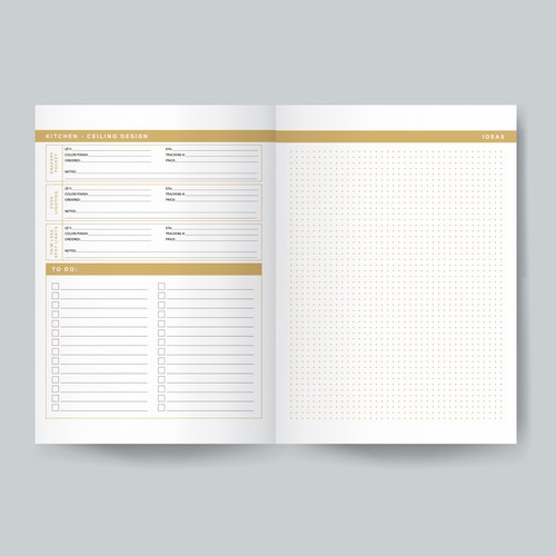 design a layout for a planner Design by Raaee