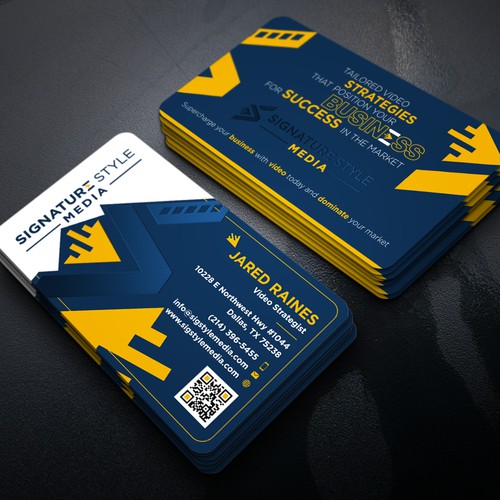 Design the Perfect Signature Style Business Card for my Video Production Company Design by Xclusive16