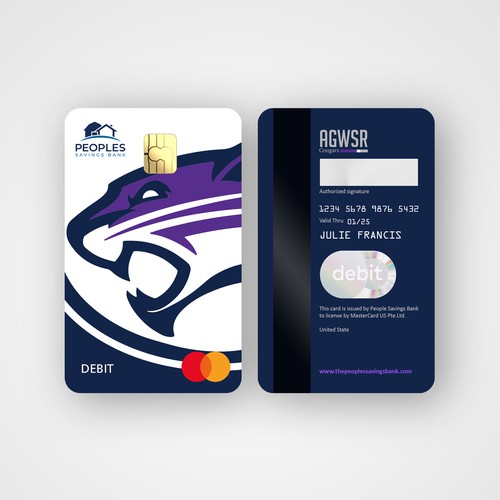 PSB - Cougar Pride Debit Card Design by dalheners