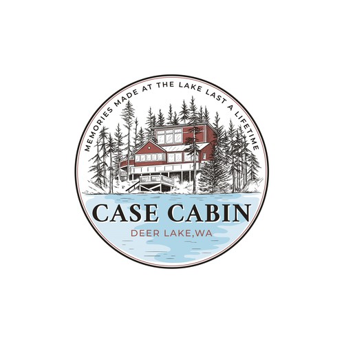 Lake cabin logo design Design by Mamaana