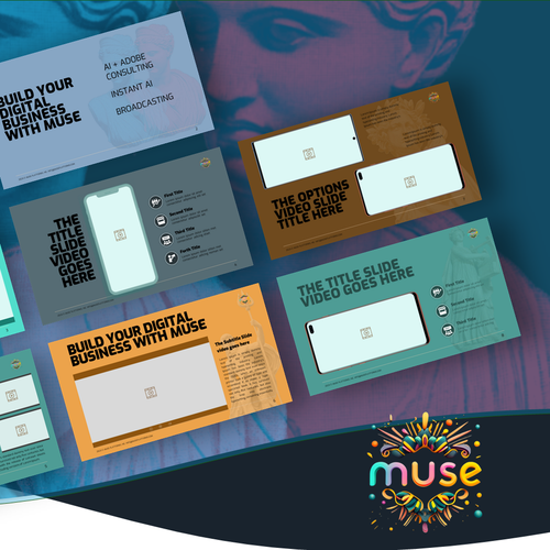 Designs muse with us define our powerpoint template library