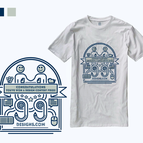 Create 99designs' Next Iconic Community T-shirt Diseño de cissy ( Qilart )