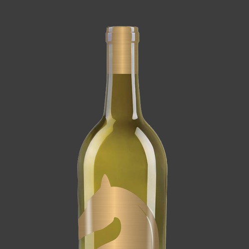 Bottle label design for wine cellar Vizir Réalisé par Xul