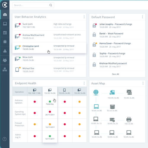 Need new ux/ui dashboard ideas - cybersecurity | Other web or app ...