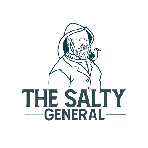 Salty New England General Store / sandwich shop combining classic text & modern imagery Design by Wuiing!