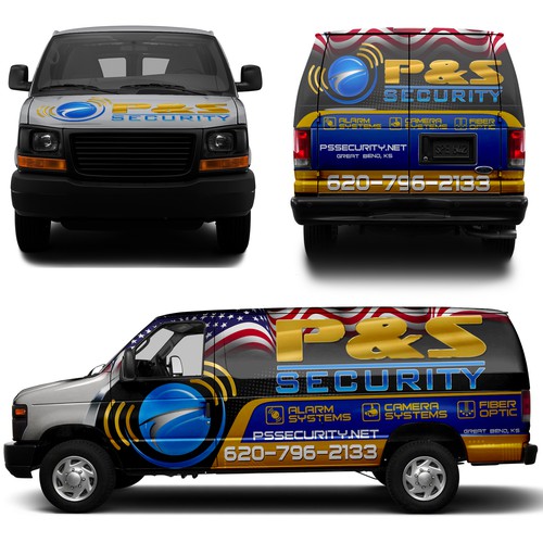Americana, Service van that installs alarm systems, camera systems & install fiber optic cables Diseño de ssrihayak