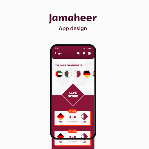 State of the art qatar 2022 fans app community, App design contest