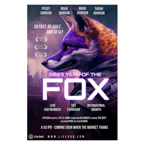 Life360 2023 Year of the Fox Poster Design by EPH Design (Eko)