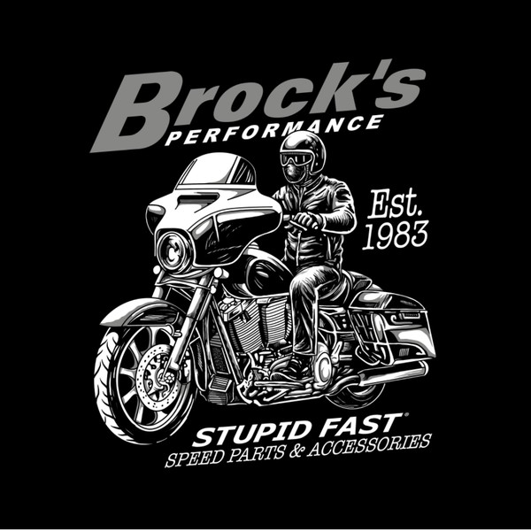 T-shirt design for "Brock's Performance"