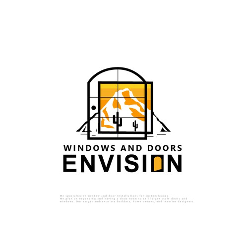 Design a modern eye-catching logo Window/Door company. Lets go! Design by designedbyjeriz▲