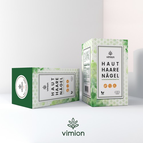 Packaging design for a German brand of high-quality food supplements Design by Francesca Macri