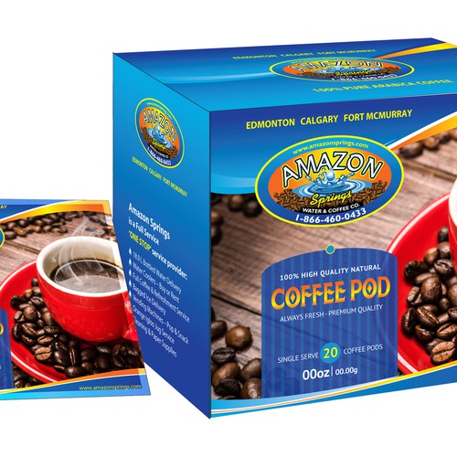Designs Amazon Springs Water Co. Ltd. Looking for Coffee Packaging