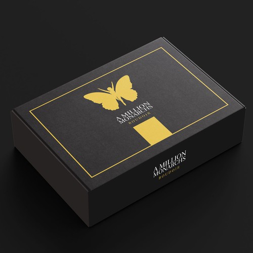 Matte Black Branded Box Design by badzlinKNY